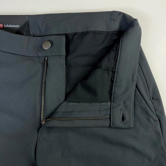 Lululemon Mens Commission Pants Black Stretch Wrinkle Resistant 28x32 New - Picture 4 of 12